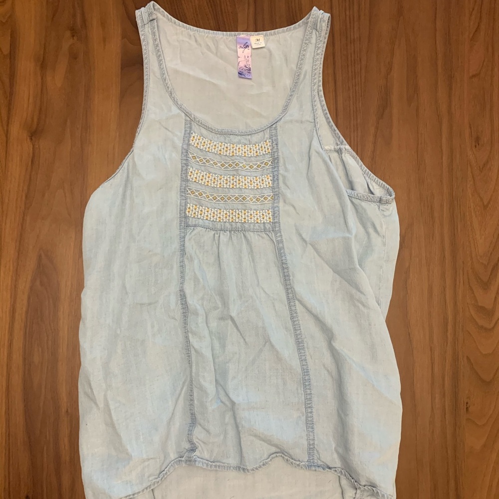 Cute denim tank top
